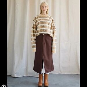 Boheme Bull Denim Skirt